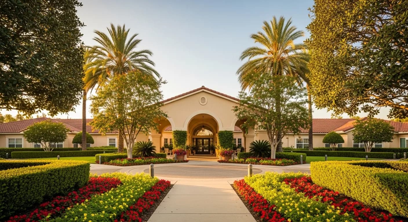 Riverside California cityscape with mountains