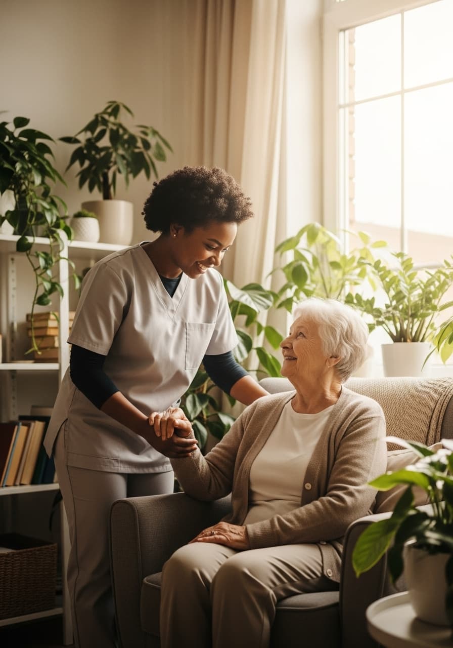 Comfortable living space in a Murrieta assisted living home