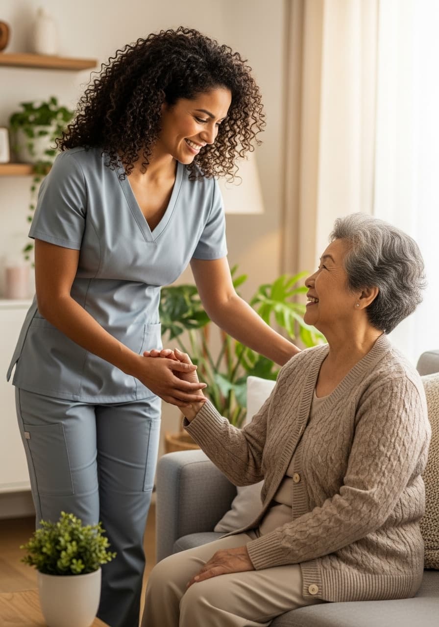Beautifully landscaped grounds of a Temecula assisted living home